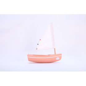 Bateau LE BACHI 17cm rose flamand - Tirot