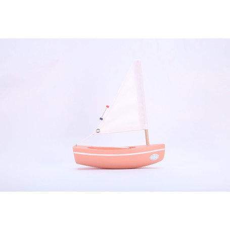 Bateau LE BACHI 17cm rose flamand - Tirot