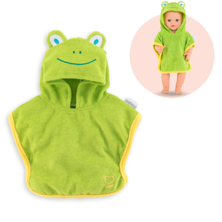 Cape de bain grenouille - Mon grand poupon Corolle 36cm