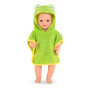 Frog bath cape - My big Corolle baby doll 36cm