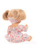 Aquini bath doll 33cm - Pink floral outfit - 4 accessories