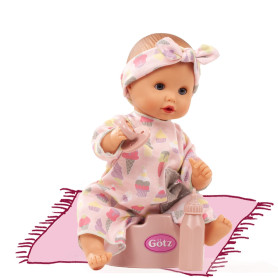 Aquini Bath Doll 33cm - Pink Popsicle Outfit - 6 Accessories