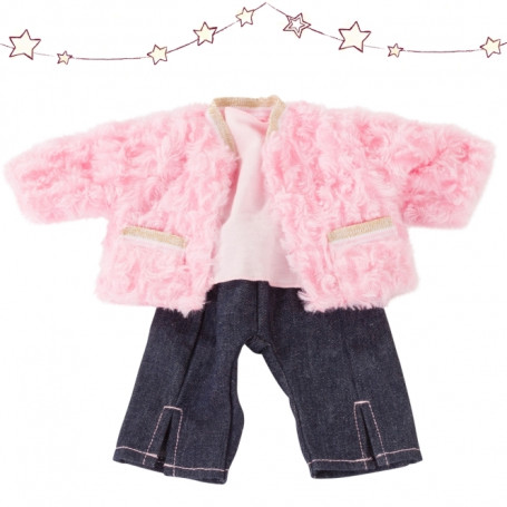 Ensemble Furry Pink pour poupée 30-33cm