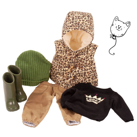 Tiger mood 6-piece set for 45-50cm doll