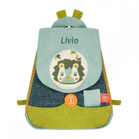This Lion cricket backpack with embroidered first name