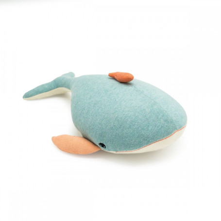 Coussin Baleine bleue 36cm