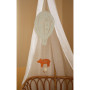 Pearl Grey Bear Hot Air Balloon Mobile