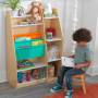 Bookcase with storage pockets - Natural