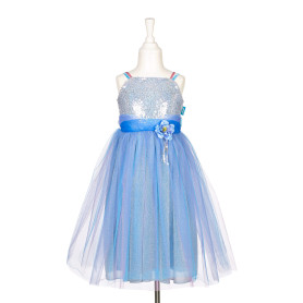 Celena dress blue/silver - Girl costume