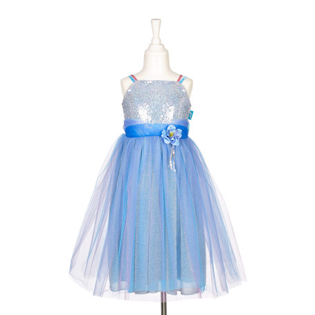 Celena dress blue/silver - Girl costume