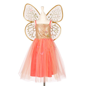 Joanna dress + coral wings - Girls costume