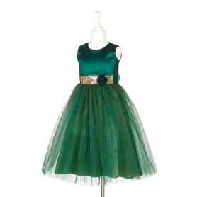 Green Luisa dress - Girl costume