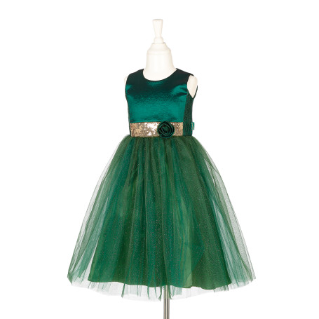 Green Luisa dress - Girl costume