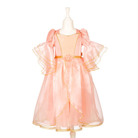 Marie-Laure dress coral with sleeves - Girl costume