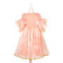Marie-Laure dress coral with sleeves - Girl costume