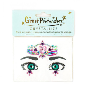 Strass autocollants coeur pour le visage