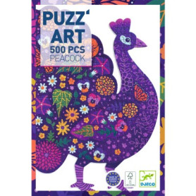 Puzz'Art Paon - Puzzle 500 Pièces