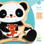 Puzzle en bois Panda  - 9 pièces