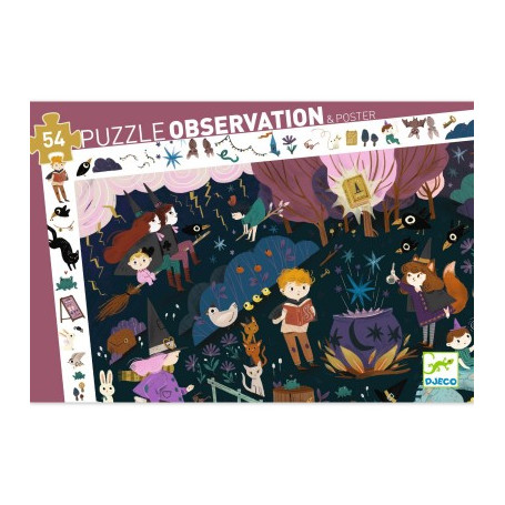 Puzzle Observation Apprentis sorciers 54 pièces