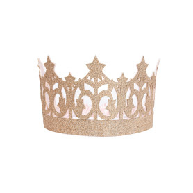 Golden glitter crown - Costume