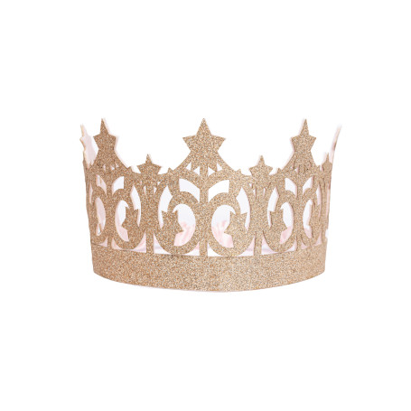 Golden glitter crown - Costume