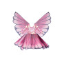 Robe de papillon avec ailes roses - Déguisement fille