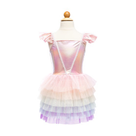 Robe tutu arc en ciel rose - taille 5-6 ans - Déguisement fille