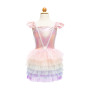 Robe tutu arc en ciel rose - taille 5-6 ans - Déguisement fille