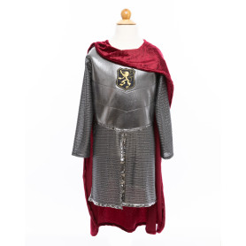 Silver knight tunic with cape - Size 9-10 years - Boy costume