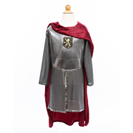 Silver knight tunic with cape - Size 9-10 years - Boy costume