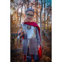 Silver knight tunic with cape - Size 9-10 years - Boy costume