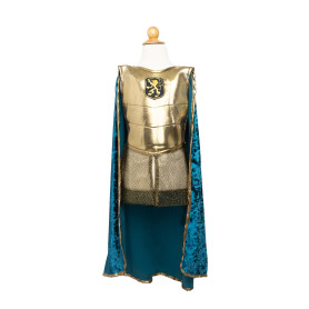 Knight tunic gold with cape - size 5-6 years - Boy costume