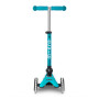 Mini Micro DELUXE aqua Pliable - Roues LED - Trottinette 2-5 ans