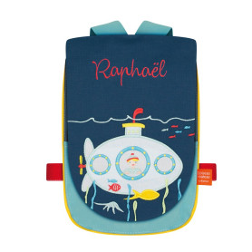 Back bag with embroidered first name - Submarine