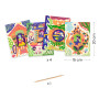 Scratch cards duo color funny houses