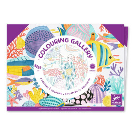 Colouring poster Japan