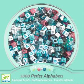 Perles fantaisies alphabet argent