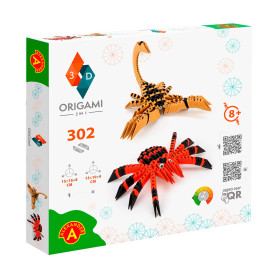 Origami 3D scorpion et araignée 302 pièces