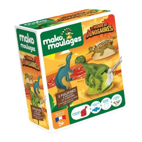 Set of 3 Dinosaur World moulds