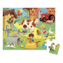 24-piece jigsaw puzzle A day on the farm