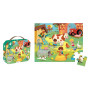 24-piece jigsaw puzzle A day on the farm