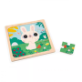 3 Puzzles en bois de 9 pièces