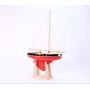Sailboat 500 RED hull 11 inch - white sails  with its stand - Tirot