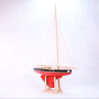 Sailboat 502 RED hull 15 inch - 3 white sails with its support - Tirot