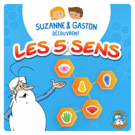 Livre audio Suzanne et Gaston découvrent les 5sens