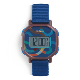 Digital watch - Blue volute