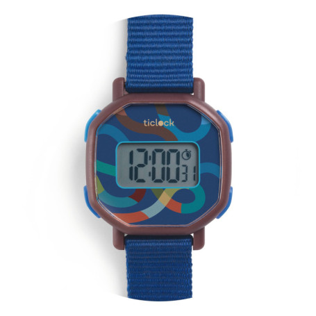 Montre digitale Blue volute