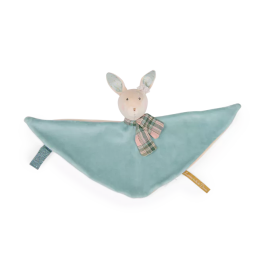 Flat cuddly rabbit blue 31cm - The little dancing school