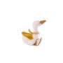 Doudou cygne or avec son grelot - La petite école de danse