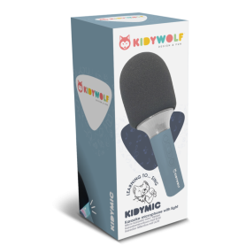 Micro karaoke Bluetooth KIDYMIC - bleu